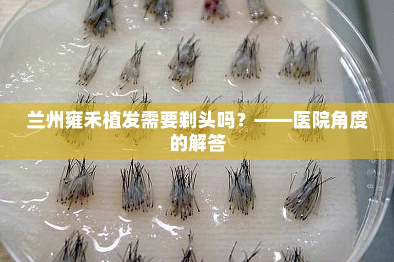 兰州雍禾植发需要剃头吗？——医院角度的解答