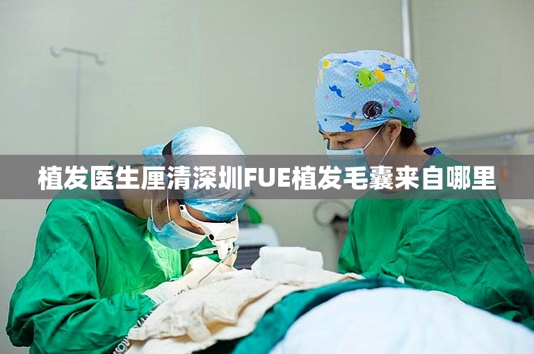 植发医生厘清深圳FUE植发毛囊来自哪里