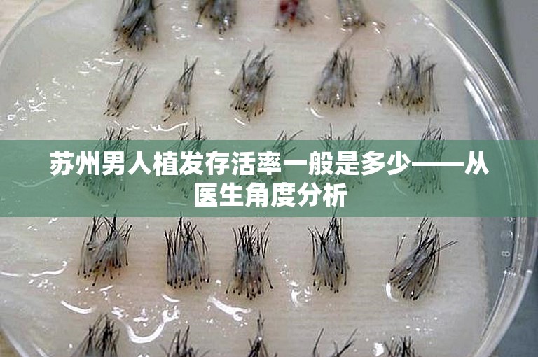 苏州男人植发存活率一般是多少——从医生角度分析