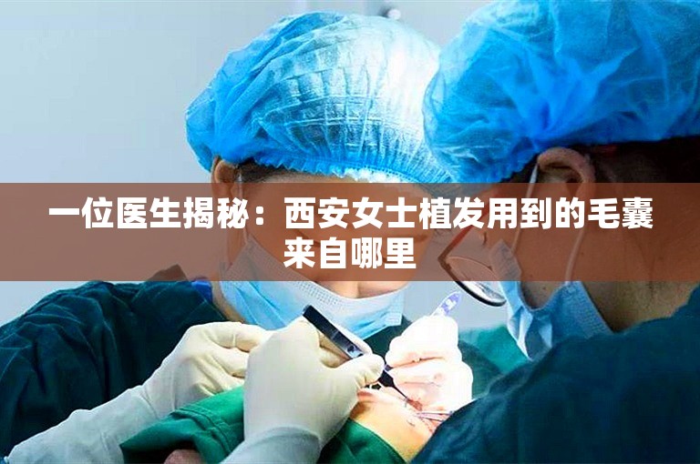 一位医生揭秘：西安女士植发用到的毛囊来自哪里