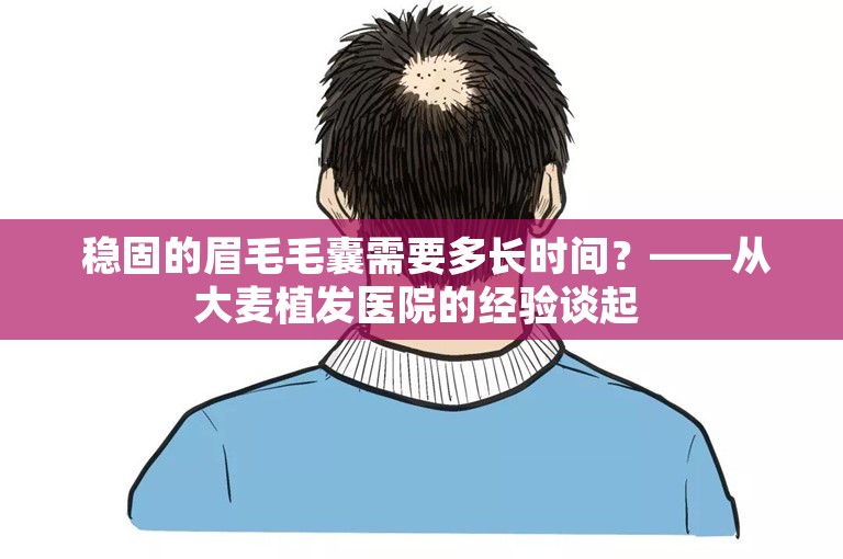  稳固的眉毛毛囊需要多长时间？——从大麦植发医院的经验谈起 