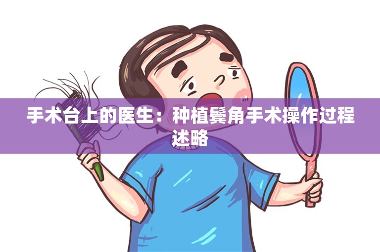 手术台上的医生：种植鬓角手术操作过程述略