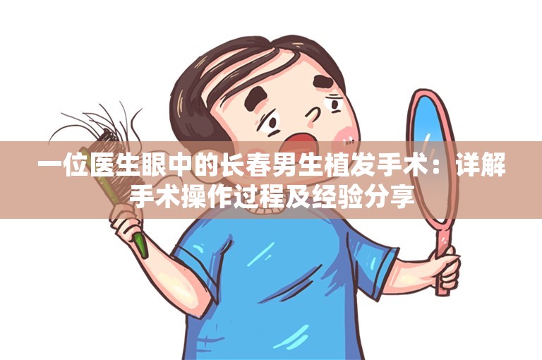 一位医生眼中的长春男生植发手术：详解手术操作过程及经验分享