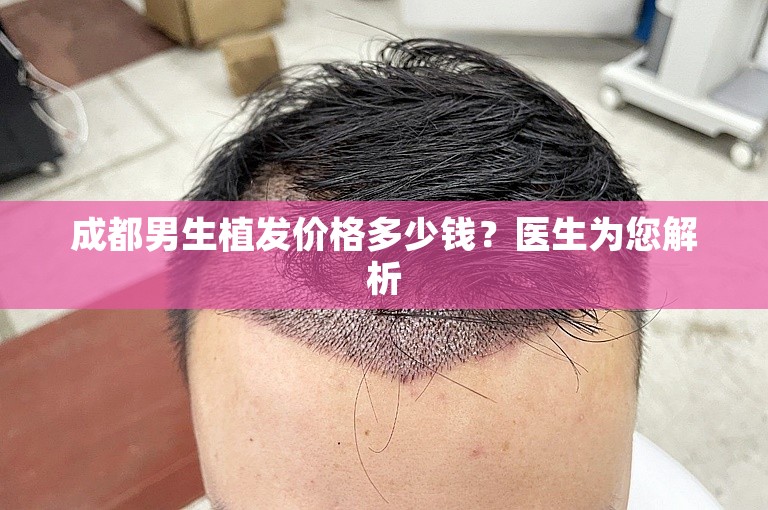 成都男生植发价格多少钱？医生为您解析